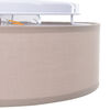 vidaXL Lampe de plafond Taupe 38 x 38 x 13,5 cm tissu