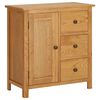 vidaXL Placard 70x35x75 cm Bois de ch&ecirc;ne massif