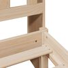 vidaXL Lit biblioth&egrave;que sans matelas 150x200 cm bois massif de pin