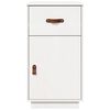 vidaXL Armoire de bureau Blanc 40x50x75 cm Bois massif de pin