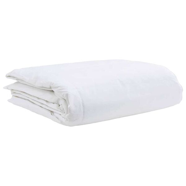 vidaXL Duvet d'&eacute;t&eacute; simple Blanc 140 x 200 cm Plume