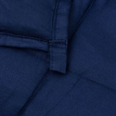vidaXL Couverture lestée Bleu 138x200 cm 10 kg Tissu