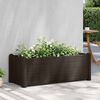 vidaXL Lit surélevé de jardin PP Moka 100x43x35 cm