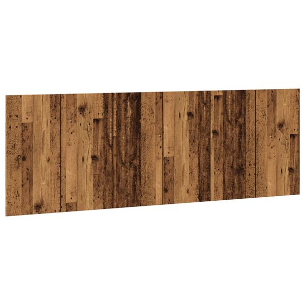 vidaXL T&ecirc;te de lit murale vieux bois 240x1,5x80 cm bois d'ing&eacute;nierie