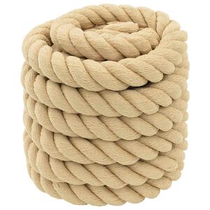 vidaXL Corde de bateau 5 m 4 Naturel PP