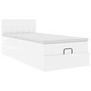 VidaXL Lit ottoman avec matelas blanc 90x200 cm similicuir