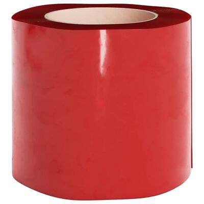 vidaXL Rideau de porte rouge 200 mmx1,6 mm 50 m PVC