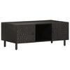 vidaXL Table basse noir 100x54x40 cm bois massif de manguier
