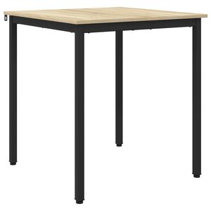 vidaXL Table de salle &agrave; manger / Table de repas 70 x 70 x 75 cm M&Eacute;TAL
