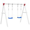 vidaXL Si&egrave;ges de balan&ccedil;oire avec cordes 2 pcs bleu 38x16 cm PE