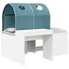vidaXL Lit avec Tunnel 4 pcs Ch&ecirc;ne Artisanal et Bleu Clair