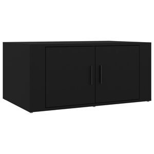 vidaXL Table basse Noir 80x50x36 cm Bois d'ing&eacute;nierie