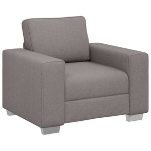 vidaXL Fauteuil Taupe 100 cm tissu