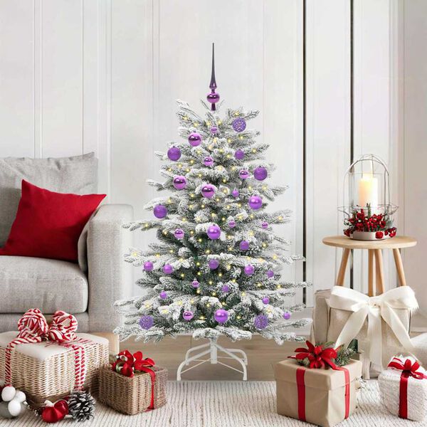 vidaXL Sapin de No&euml;l Artificiel &agrave; Branches Articul&eacute;es Blanc 120 cm