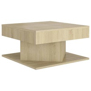 vidaXL Table basse Ch&ecirc;ne sonoma 57x57x30 cm Bois d&rsquo;ing&eacute;nierie
