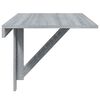 vidaXL Table murale pliable Sonoma gris 100x60x56 cm Bois d'ingénierie