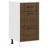 vidaXL Armoire de cuisine Lucca ch&ecirc;ne marron bois ing&eacute;nierie