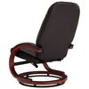 vidaXL Fauteuil inclinable avec repose-pied marron similicuir