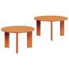vidaXL Table basse 2 pc Brun cire 47,5 x 47,5 x 27 cm