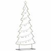 vidaXL Arbre de Noël en métal avec support Noir 210 cm Acier