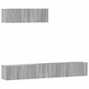 vidaXL Ensemble de meubles TV 3 pcs Sonoma gris Bois d'ing&eacute;nierie