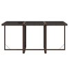 vidaXL Ensemble à manger de jardin et coussins 7 pcs marron poly rotin