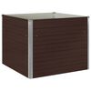 vidaXL Jardini&egrave;re sur&eacute;lev&eacute;e Marron 100x100x77 cm Acier galvanis&eacute;