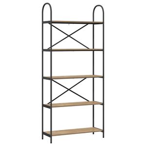 vidaXL &Eacute;tag&egrave;re 5 niveaux 80 x 30 x 183 cm Bois d'ing&eacute;nierie