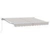 vidaXL Auvent r&eacute;tractable manuel Gris clair et blanc 3 x 2,5 m