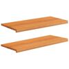 vidaXL Appuis de fen&ecirc;tre 2 pc Marron Clair 90 x 40 x 2 cm