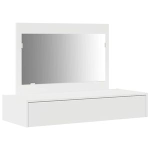 vidaXL Table de Toilette Blanc 100 x 40 x 70 cm Bois d'ing&eacute;nierie