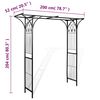 vidaXL Arche de jardin 200x52x204 cm