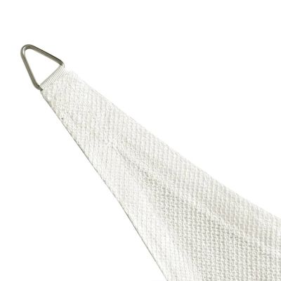 vidaXL Voile d'ombrage PEHD Triangulaire 3,6 x 3,6 x 3,6 m Blanc
