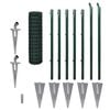 vidaXL Cl&ocirc;ture Euro Acier 10 x 1 m Vert