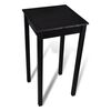 Set de 1 table de bar et 2 tabourets noir