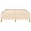 vidaXL Cadre de lit sans matelas cr&egrave;me 120x190 cm tissu