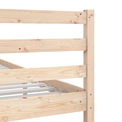 vidaXL Cadre de lit sans matelas 120x190 cm Petit double Bois massif