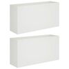 vidaXL Cache-pot de jardin 2 pc Blanc 100 x 30 x 50 cm