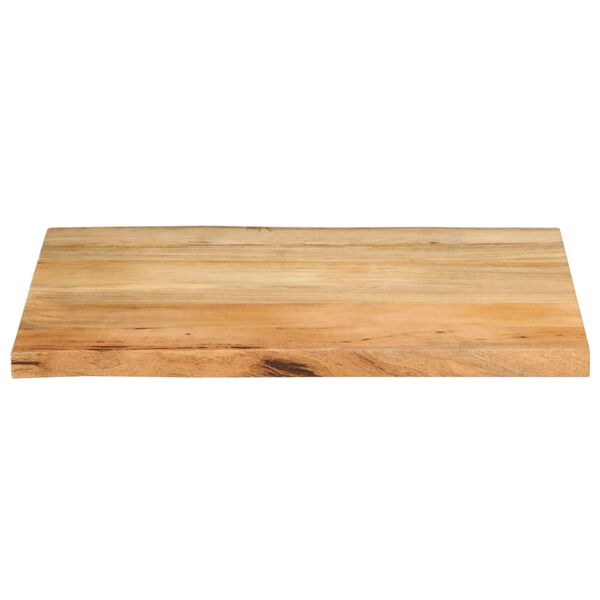 vidaXL Dessus de table 80x60x3,8 cm bord vivant bois massif manguier