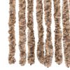 vidaXL Rideau anti-mouches beige et marron foncé 100x230 cm chenille