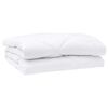 vidaXL Duvet d'&eacute;t&eacute; simple Blanc 220 x 200 x 3 cm Polyester