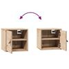 vidaXL Armoires murales 2 pcs 31,5x30x30 cm Bois de pin massif