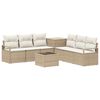 vidaXL Ensemble de Canap&eacute;s 8 pc Beige et blanc cr&egrave;me