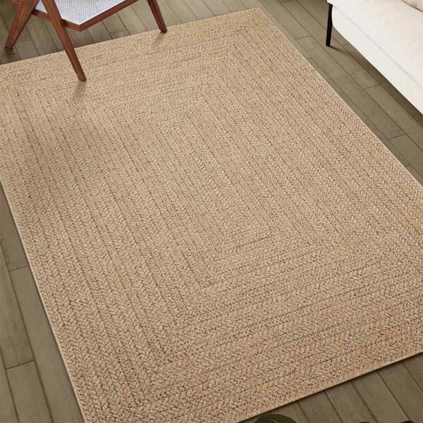vidaXL Tapis ZIZUR beige 60x110 cm aspect de jute int&eacute;rieur ext&eacute;rieur