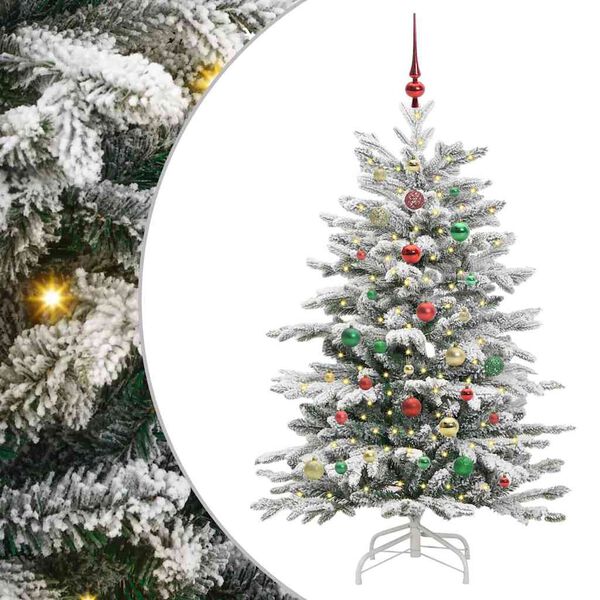 vidaXL Sapin de Noël Artificiel à Branches Articulées Blanc 150 cm