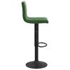 vidaXL Tabourets de bar lot de 2 vert foncé velours