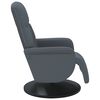 vidaXL Fauteuil inclinable avec repose-pied gris fonc&eacute; velours