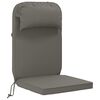 vidaXL Coussin de transat ensoleill&eacute; 100 % polyester Gris
