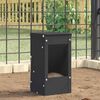 vidaXL Distributeur pour lapins Noir 12,5 x 12,5 x 25 cm