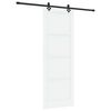 vidaXL Porte coulissante ORKDAL 83 x 232 cm Bois de pin massif Blanc